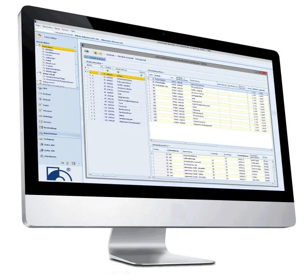 orderbase business Funktionsmodul CRM Kontaktverwaltung Screenshot Funktionsmodul Konstruktion im orderbase business